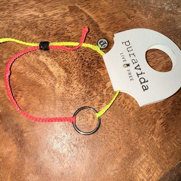 Authentic Pura Vida Bracelet Set Neon Silver‎ Charms Beach Boho Summer - Picture 4 of 4